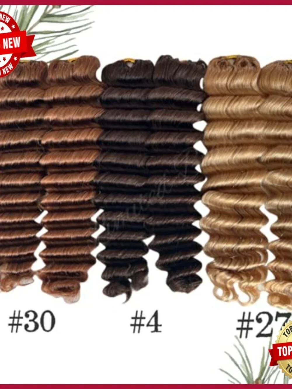 16in Human Hair Crochet Extensions, Loose Wave, 120g, Heat Stylable
